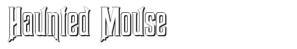 Haunted Mouse font preview